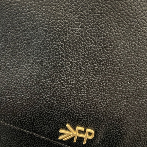 Freshly Picked Original Diaper Bag - Black Vegan Leather with Gold Metal - Picture 3 of 9